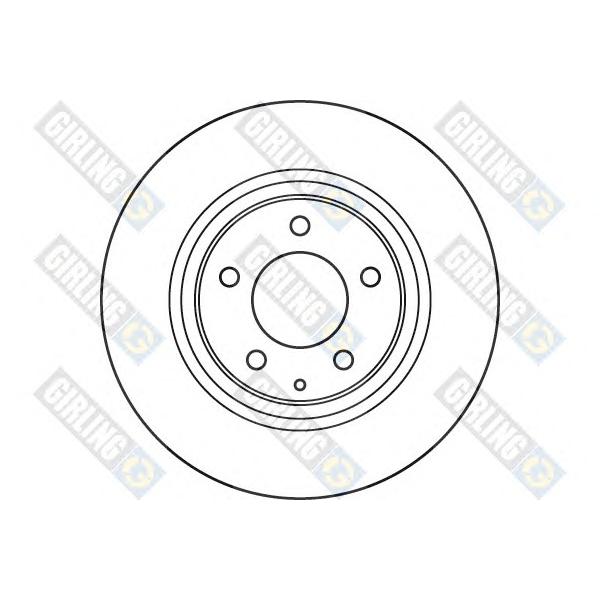 GIRLING - 6049672 (Диск тормозной MAZDA RX8 2.6 03- задний вент.D=301мм.)