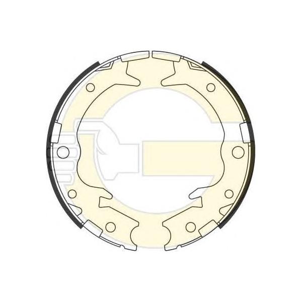 GIRLING - 5186979 (Колодки ст.торм.HONDA ACCORD 03-08/CR-V II 2.0 02-06/FR-V 05-/LEGEND 3.5 96-)