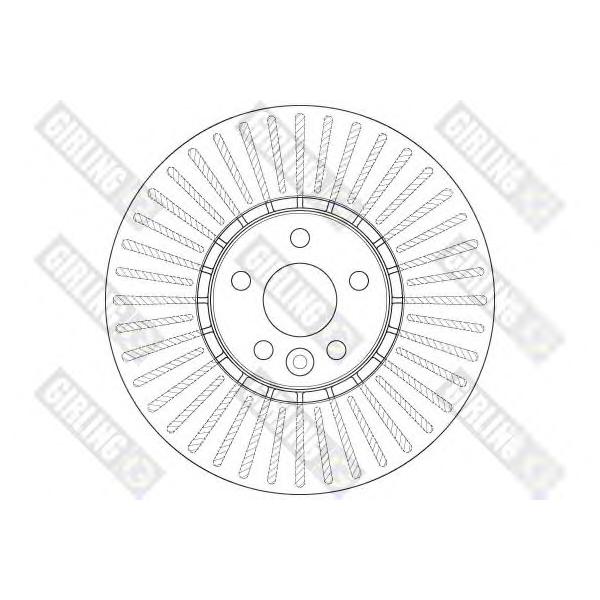 GIRLING - 6064725 (Диск тормозной передний 328x30)