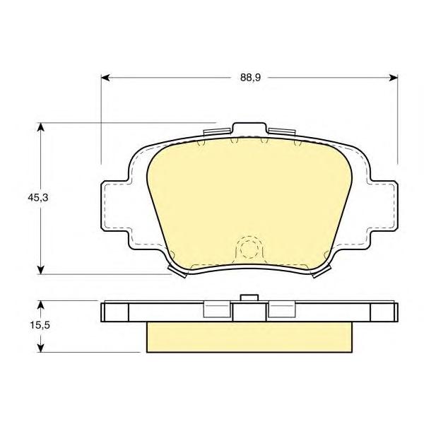 GIRLING - 6110609 (Колодки тормозные)