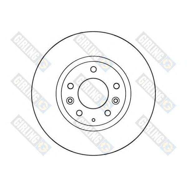 GIRLING - 6049585 (Диск тормозной MAZDA CX-7 06-/CX-9 07- передний)
