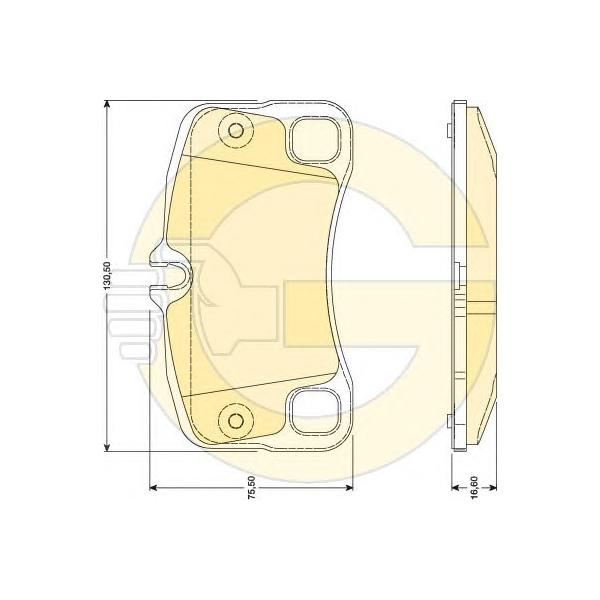 GIRLING - 6117929 (Колодки тормозные PORSCHE 911 3.6-3.8 06- задние)