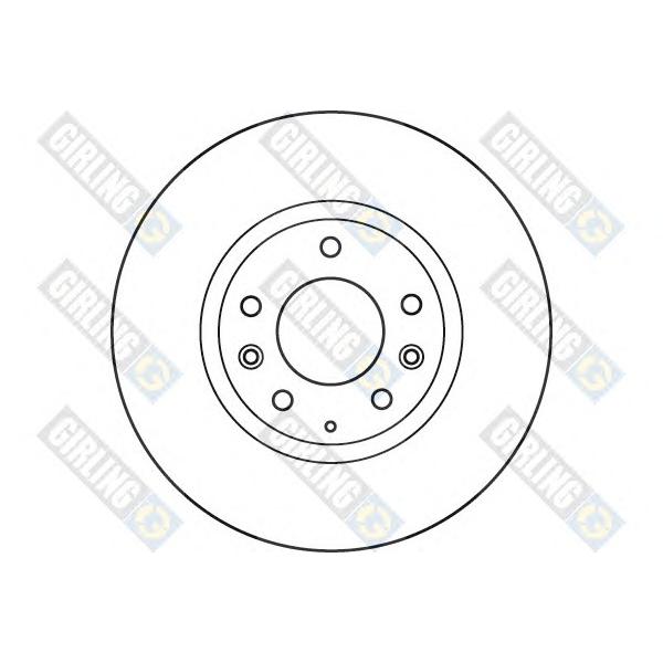 GIRLING - 6049745 (Диск тормозной передний 299x25 Mazda 6 GH 07~ #)