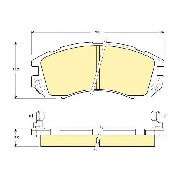 GIRLING - 6109899 (Колодки торм пер IMPREZA/LEGACY)