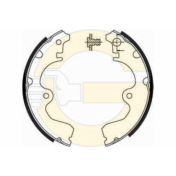 GIRLING - 5185549 (Колодки торм.бар.TOYOTA PASEO/STARLET 1.0-1.5 89-99)