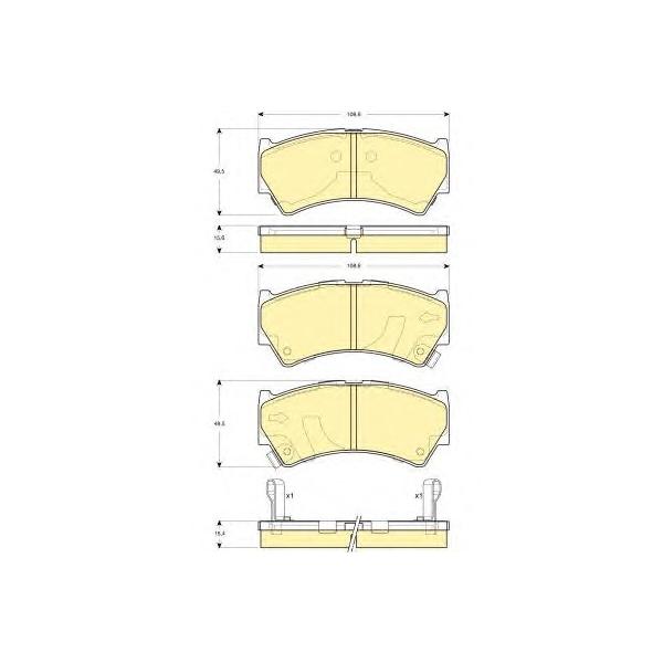 GIRLING - 6132759 (Колодки тормозные SUZUKI BALENO 95-02 передние)