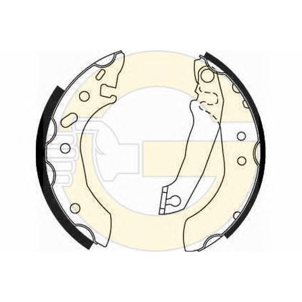 GIRLING - 5162531 (Колодки торм бар FORD ESCORT 90->00)