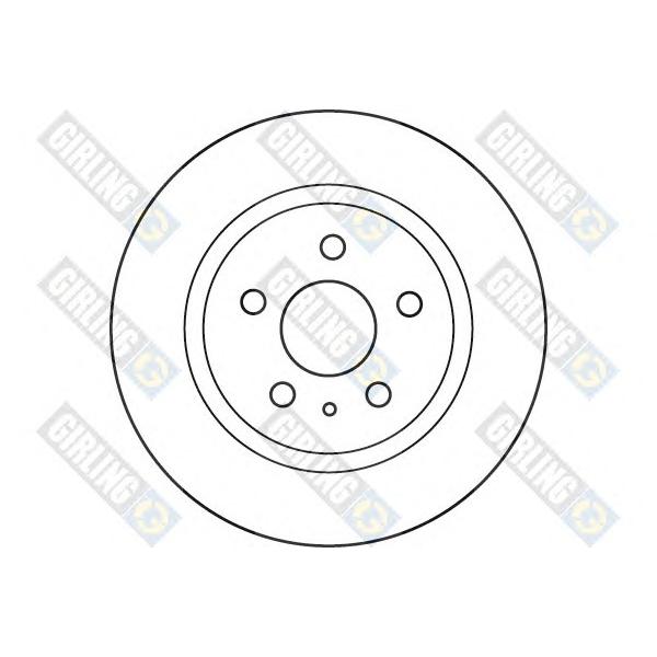 GIRLING - 6061122 (Диск тормозной OPEL INSIGNIA 08-/SAAB 9-5 10- задний вент.D=315мм.)