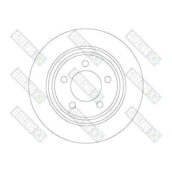 GIRLING - 6044204 (Диск тормозной задний 280x11)