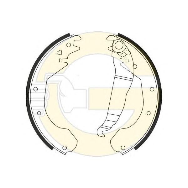 GIRLING - 5162119 (Колодки торм бар KADETT E)
