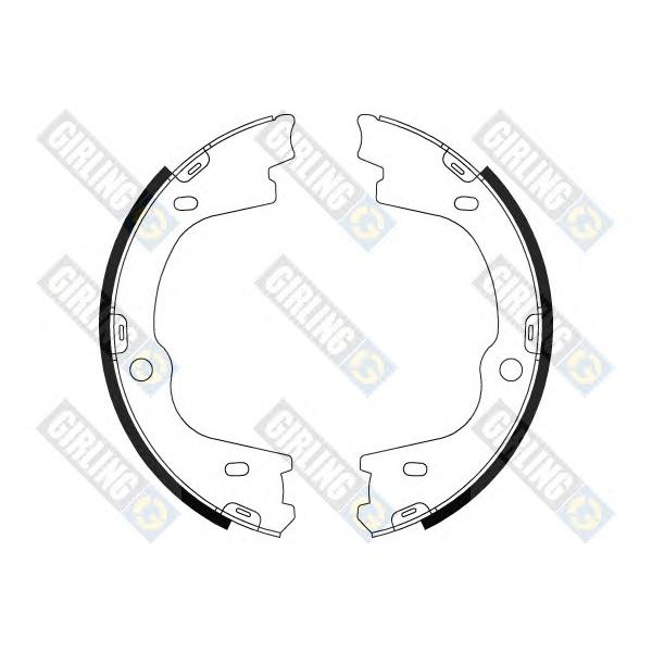 GIRLING - 5188039 (Колодки ручника HYUNDAI SANTA FE III, KIA SORENTO II 5188039)