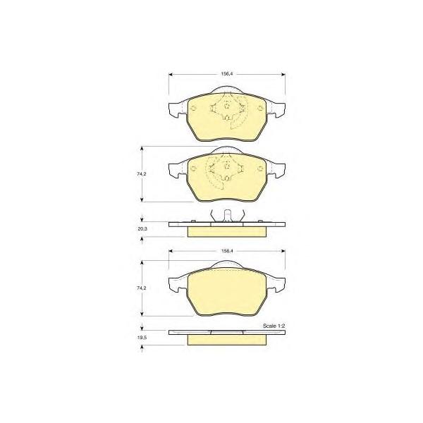 GIRLING - 6113762 (Колодки тормозные AUDI A4 95>01/VOLKSWAGEN PASSAT 96>05 без датчика передние)