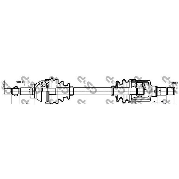 GSP - 218101 (Привод в сборе FORD FOCUS 1.8-2.0 98-04 лев.)