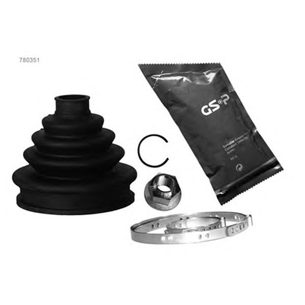 GSP - 780351 (Пыльник ШРУСа VOLVO S40/S70 1.6-2.5 95-04 нар.)