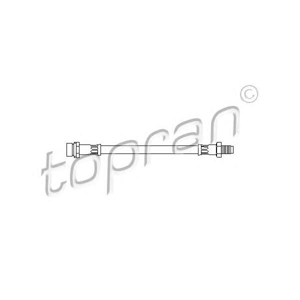 HANS PRIES - 301 057 (Шланг тормозной задний / FORD Focus-I (для дисковых тормозов) 10/98-11/04)