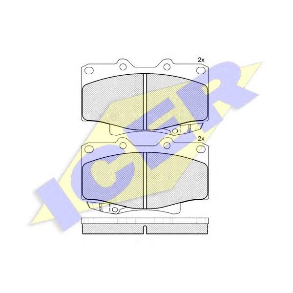ICER - 141026 (Колодки дисковые передние)