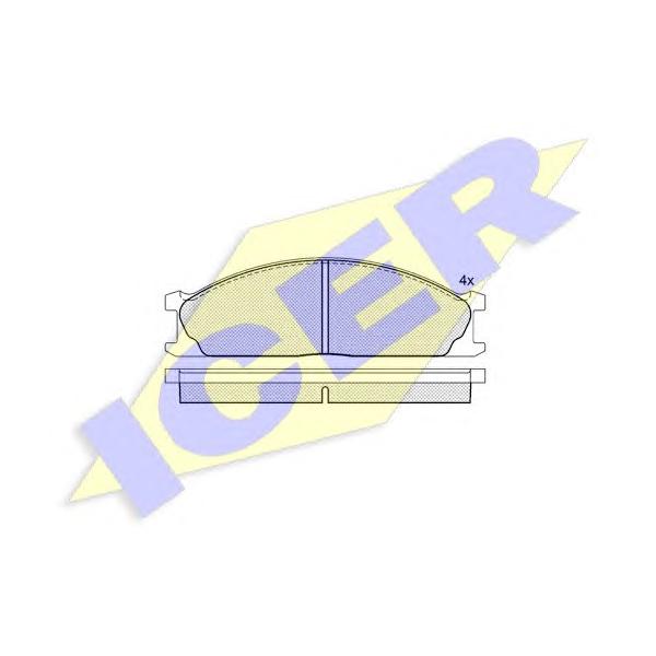 ICER - 140884 (Тормозные колодки)