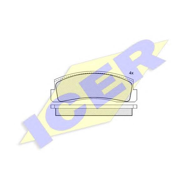 ICER - 180269 (Тормозные колодки)