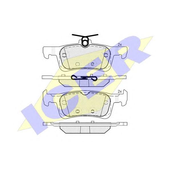 ICER - 182174 (182174_колодки дисковые задние!// Peugeot 308 1.2/1.6/1.6HDI 13>)