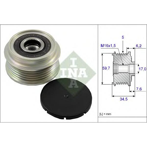 INA - 535003410 (Шкив генератора)