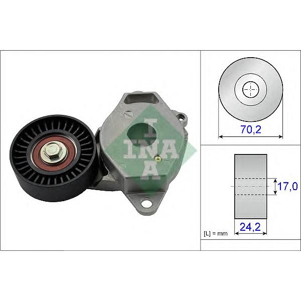 INA - 534 0409 10 (Натяжитель ремня приводного TOYOTA AURIS/YARIS 1.3 07-)