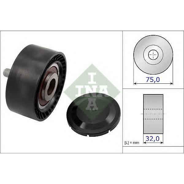 INA - 532072210 (Ролик приводного ремня BMW: 1 M 135 i/M 135 i xDrive 10-, 1 M 135 i/M 135 i xDrive 11-, 3 335 i/335)