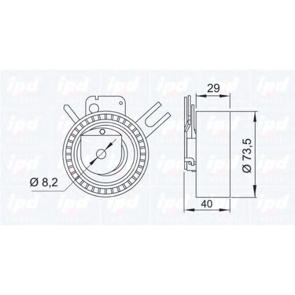 IPD - 153099 (РОЛИК CIT XSARA/PGT 306 2.0 (XU10J4RS) 96-05)