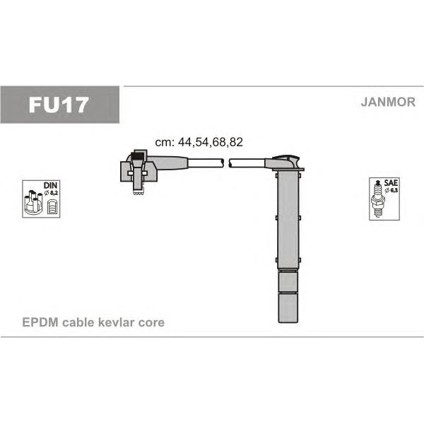 JANMOR - FU17 (ком-т проводов/ Ford Escort/Fiesta 1.6 Efi CVH 89-92)