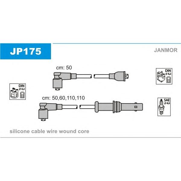 JANMOR - JP175 (Высоковольт. провода ком/кт)