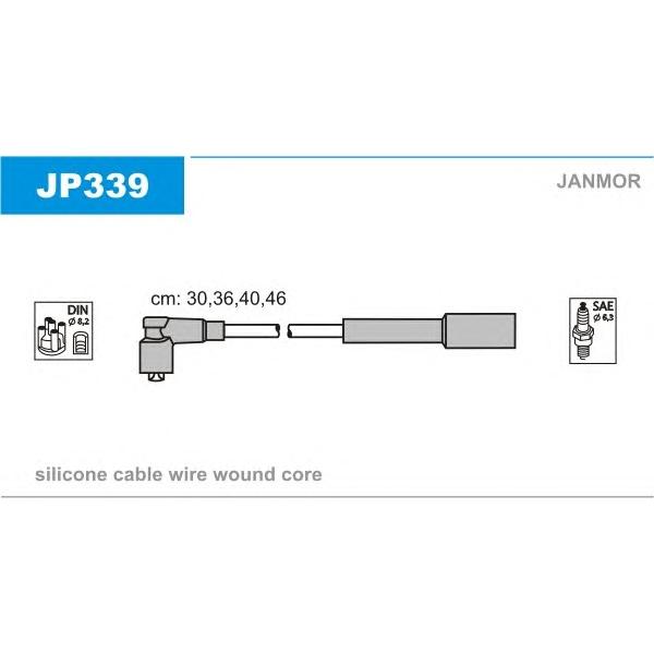 JANMOR - JP339 (Комплект высоковольтных проводов)