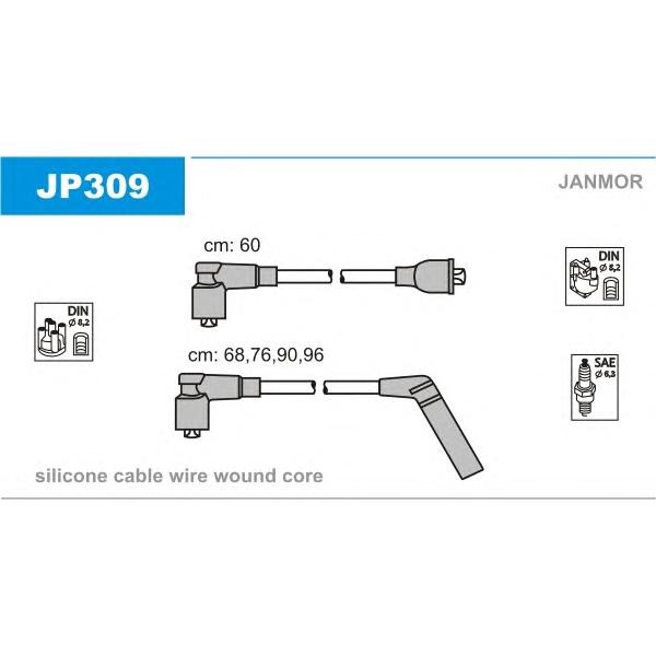 JANMOR - JP309 (Провода высоковольтные (60x68,76,90,96))