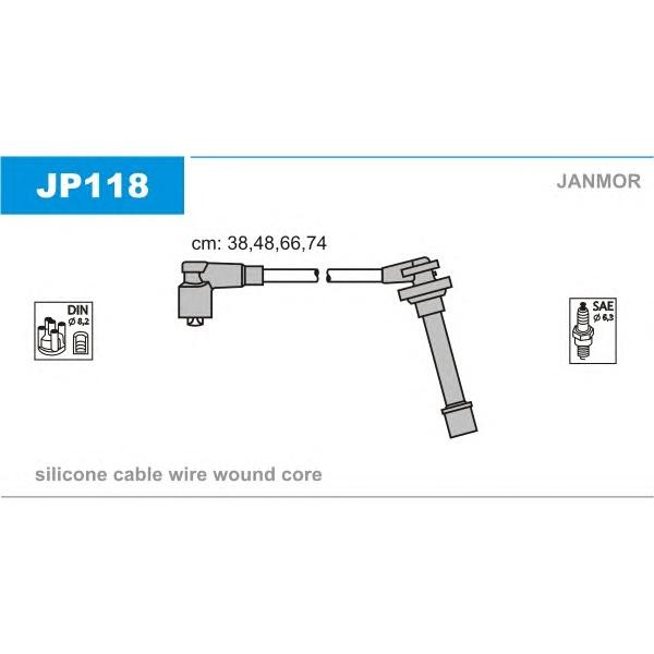 JANMOR - JP118 (Высоковольт.провода ком/кт)