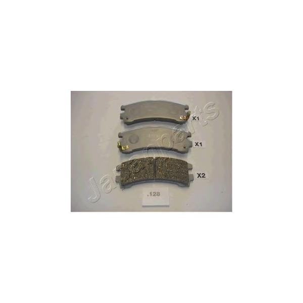 JAPANPARTS - PP128AF (Комплект тормозных колодок, дисковый тормоз)
