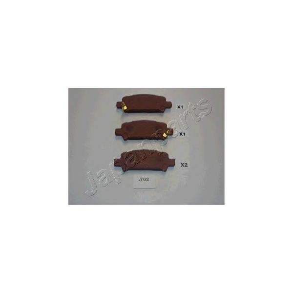 JAPANPARTS - PP702AF (Комплект тормозных колодок, дисковый тормоз)