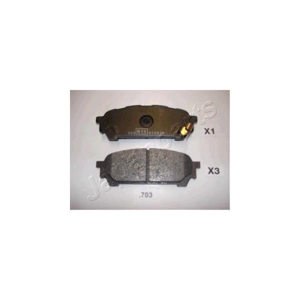 JAPANPARTS - PP-703AF (Комплект тормозных колодок, дисковый тормоз)