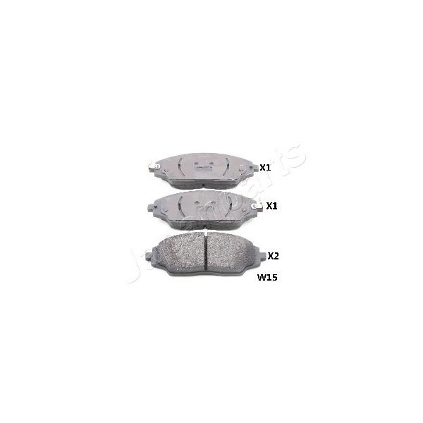 JAPANPARTS - PA-W15AF (Комплект тормозных колодок, дисковый тормоз)