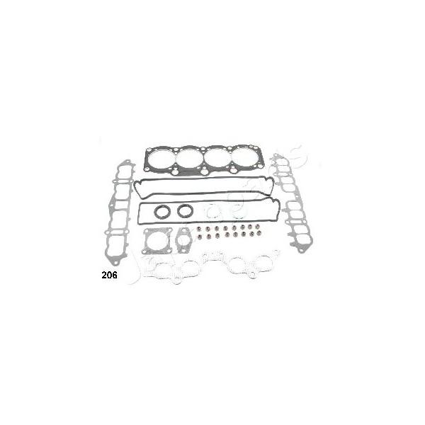 JAPANPARTS - KG-206 (Комплект прокладок, головка цилиндра)