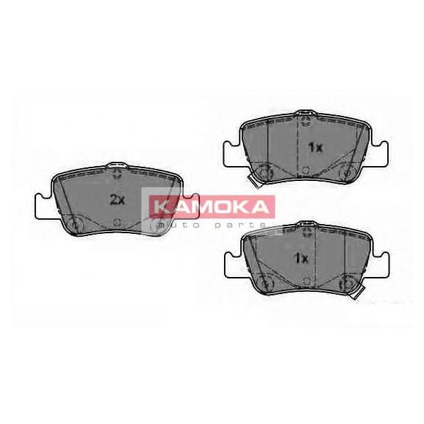 KAMOKA - JQ1018096 (Колодки тормозные к-кт зад. TOYOTA AURIS 07'->,COR)