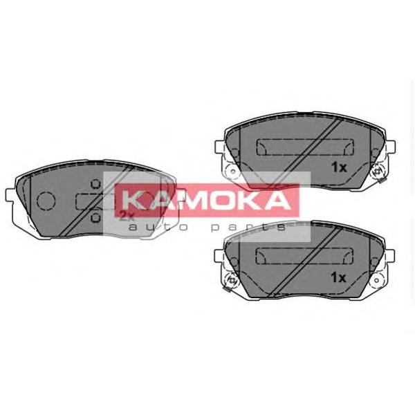 KAMOKA - JQ101149 (Колодки тормозные к-кт перед. HYUNDAI IX35 10'->,K)