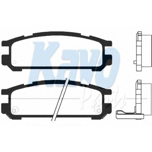 KAVO PARTS - BP8012 (Комплект+тормозных+колодок)