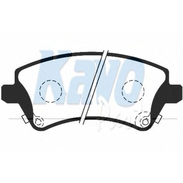 KAVO PARTS - BP-9068 (Колодки тормозные передние дисковые TOYOTA COROLLA ( E12U ) 1 4i 1 6i 2002 01 05 06)