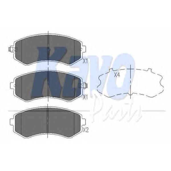 KAVO PARTS - KBP-6514 (Колодки тормозные задние)