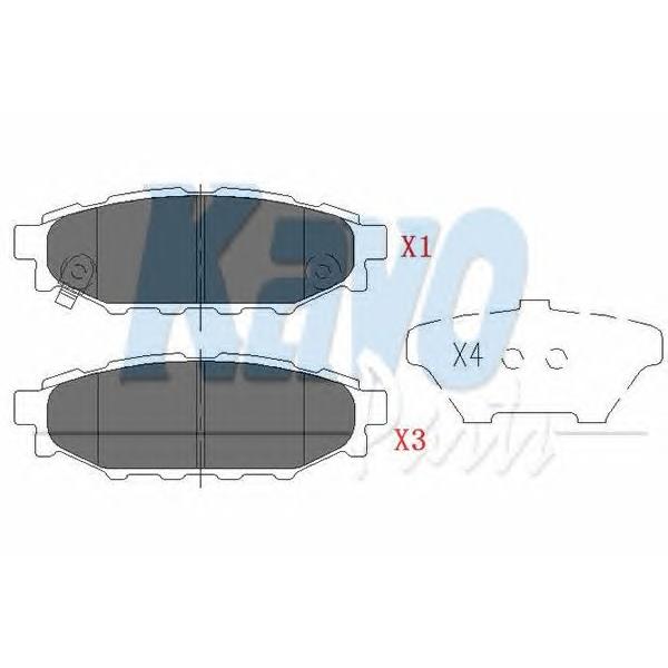 KAVO PARTS - KBP-8005 (Колодки тормозные комплект)