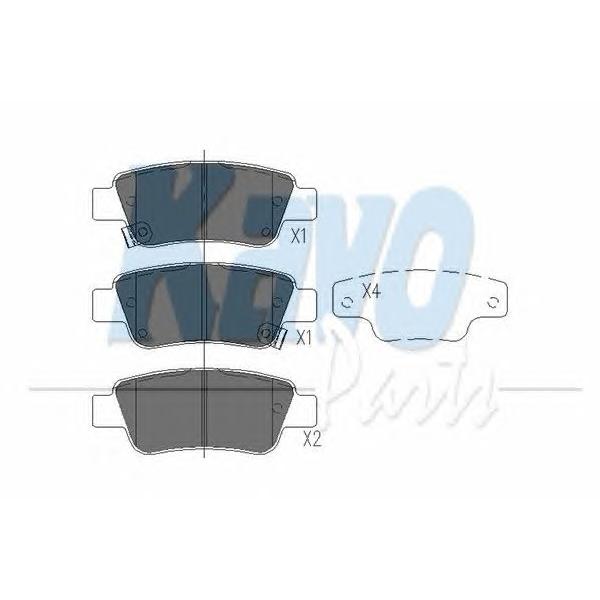KAVO PARTS - KBP-2042 (Колодки тормозные HONDA CR-V III 07- задние)
