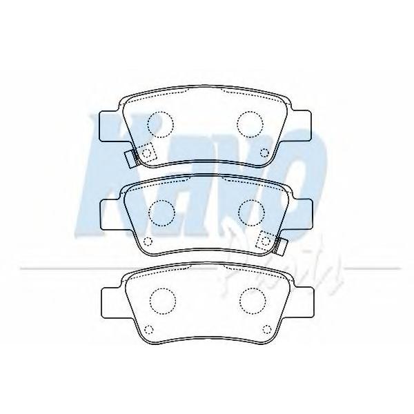 KAVO PARTS - BP2055 (Колодки тормозные задние Honda CRV III 07)