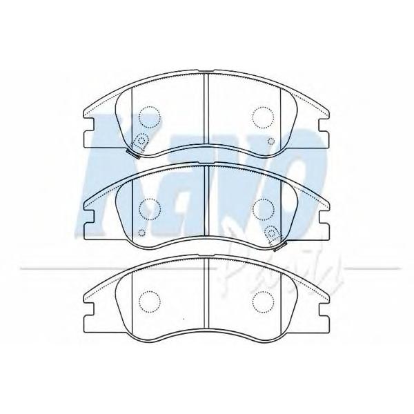 KAVO PARTS - BP4012 (Колодки торм пер KIA SPECTRA 03)