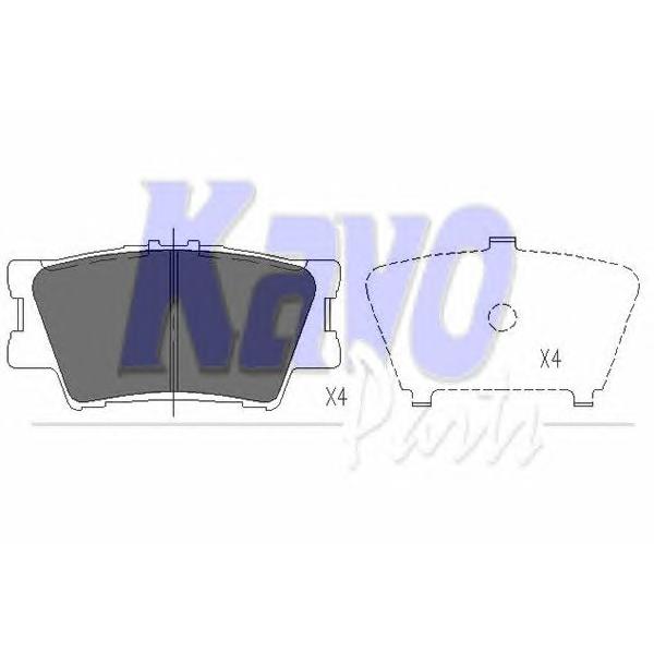KAVO PARTS - KBP-9086 (Колодки тормозные RAV 4 06>/CAMRY 2.4/3.5 06> задние)
