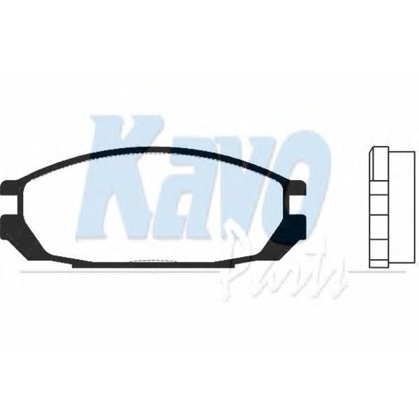 KAVO PARTS - BP-6546 (К т колодок Re NI Patrol 88 97 Vanette 86 95)