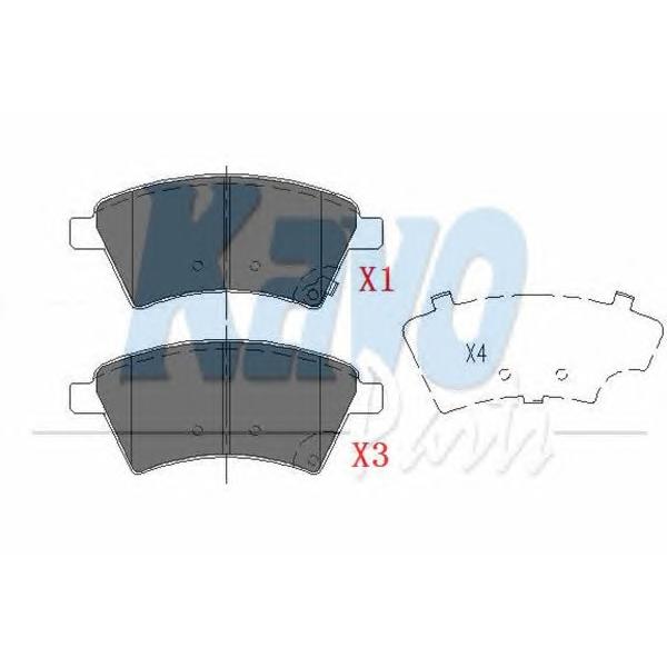 KAVO PARTS - KBP-8523 (Колодки тормозные передние)