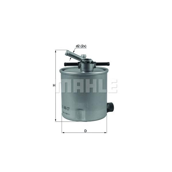 KNECHT - KL440/27 (Фильтр топливный NISSAN X-TRAIL 2.2D 03-/RENAULT MAXITY 07-)